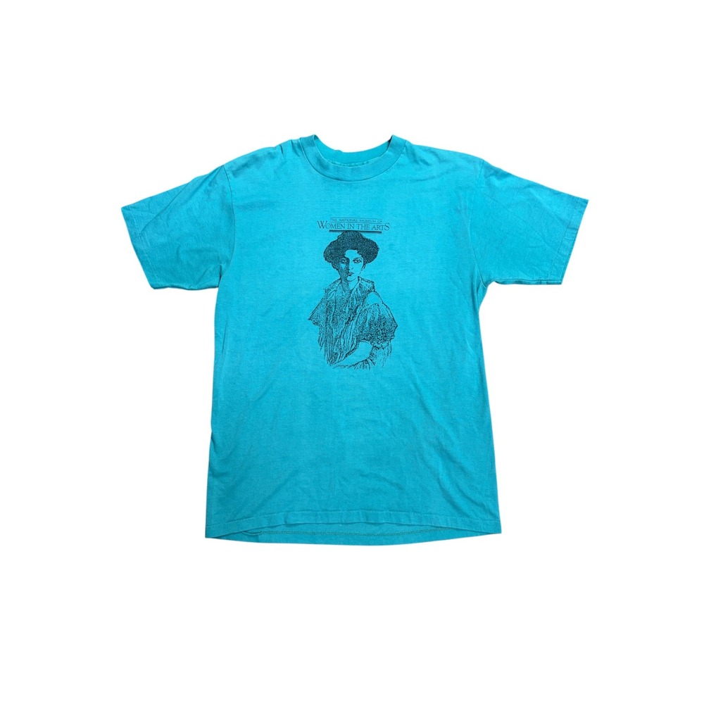 Vintage National Museum of Women in the Arts T-Shirt Turquoise Single Stitch S/M